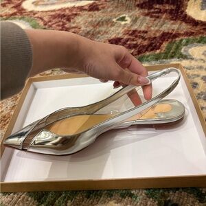 Christian Louboutin Sandals Silver Great condition with box